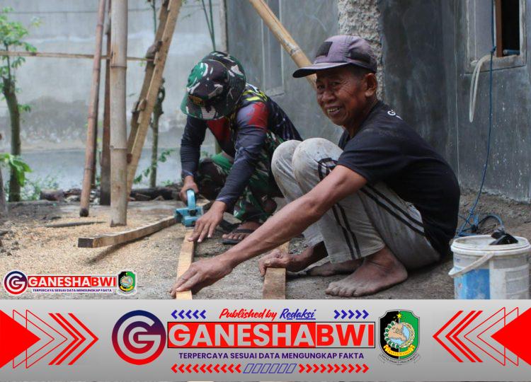 Satgas TMMD Kodim 0825/Banyuwangi Lanjutkan Pembangunan Rumah Ibu Sulami di Dusun Silirsari Satgas TMMD Kodim 0825/Banyuwangi Lanjutkan Pembangunan Rumah Ibu Sulami di Dusun Silirsari