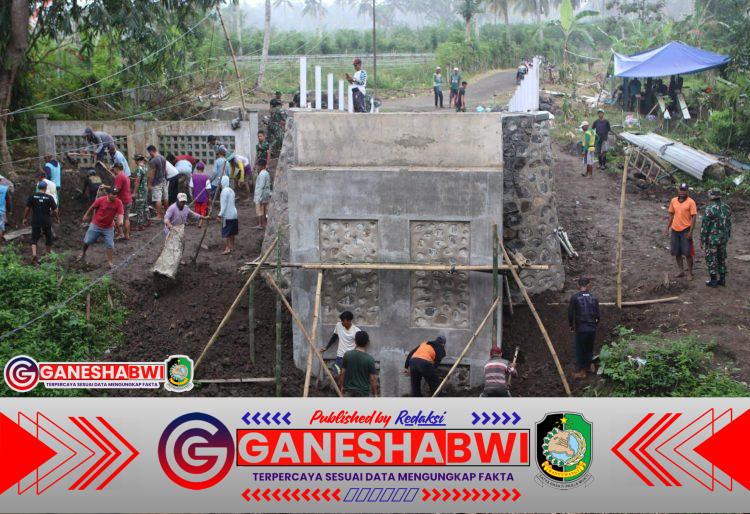 Progres Jembatan TMMD 125 di Siliragung Meningkat, Akses Antar Desa Semakin Terbuka