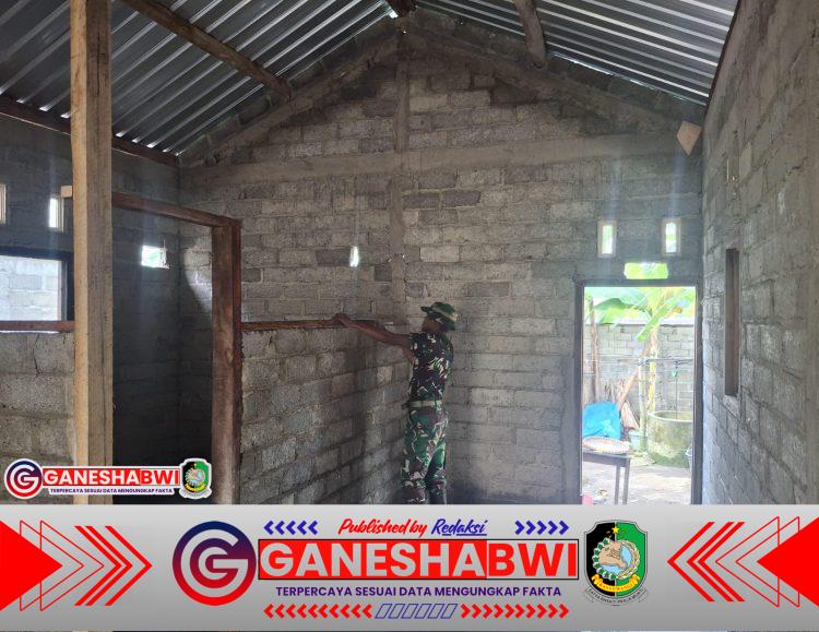 Satgas TMMD 125 Kodim 0825 Banyuwangi Percepat Pembangunan Rutilahu Milik Warga Siliragung