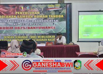 TMMD ke-125 Kodim 0825 Banyuwangi Edukasi Warga Siliragung Soal Pengolahan Sampah Rumah Tangga