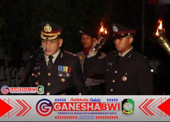 Kapolresta Banyuwangi Pimpin Apel Kehormatan dan Renungan Suci di TMP Sambut HUT RI ke-80