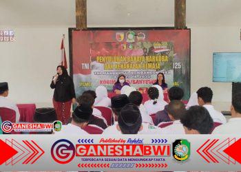 Kodim 0825 Banyuwangi Gelar Penyuluhan Bahaya Narkoba dan Kenakalan Remaja