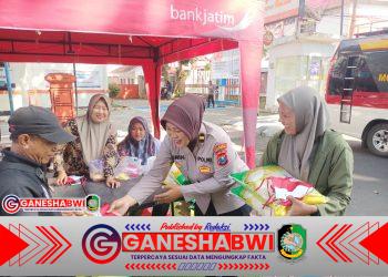Gerakan Pangan Murah, Polresta Banyuwangi dan Bulog Salurkan 202 Ton Beras SPHP
