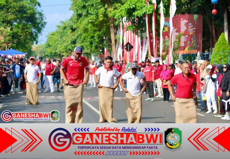 Bupati Ipuk Meriahkan HUT ke-80 RI dengan Lomba Agustusan di CFD Banyuwangi Bupati Ipuk Meriahkan HUT ke-80 RI dengan Lomba Agustusan di CFD Banyuwangi