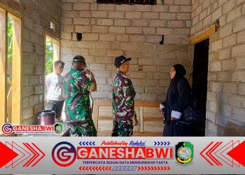 Koramil 0825-21 Kalipuro Dampingi Konsultan Provinsi Jatim Tinjau Program Rutilahu 2025