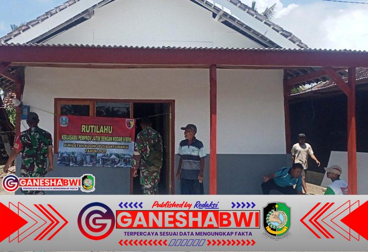 Danramil 0825/09 Tegaldlimo Tinjau Renovasi Rutilahu Hasil Sinergi Pemprov Jatim dan Kodam V/Brawijaya Danramil 0825/09 Tegaldlimo Tinjau Renovasi Rutilahu Hasil Sinergi Pemprov Jatim dan Kodam V/Brawijaya