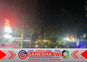 Polresta Banyuwangi Gelar Patroli Gabungan Skala Besar Jaga Kondusifitas Wilayah
