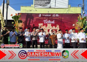 Wakapolresta Banyuwangi Hadiri Festival Endog Bersama Forkopimda di Genteng