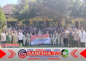Pelajar Wongsorejo Deklarasikan Sekolah Tanpa Kekerasan dan Tawuran