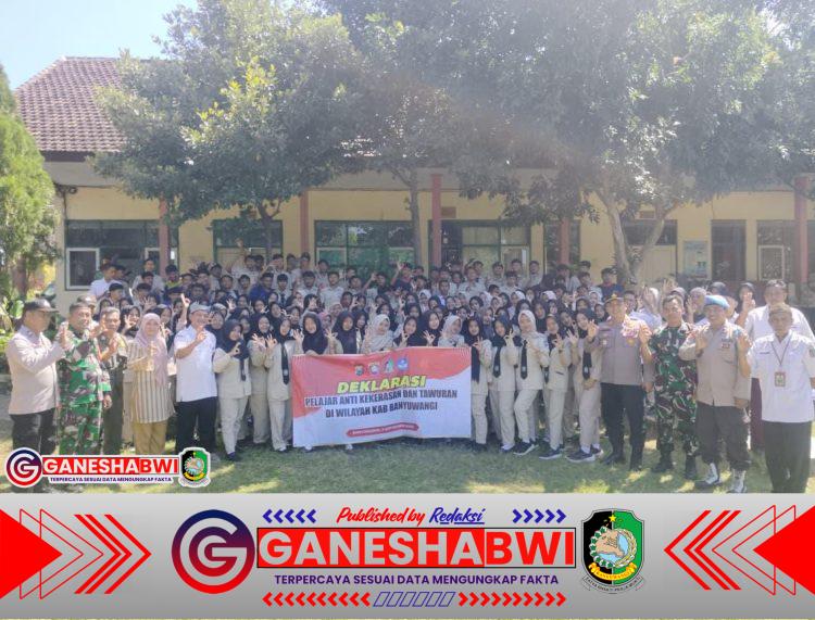 Pelajar Wongsorejo Deklarasikan Sekolah Tanpa Kekerasan dan Tawuran