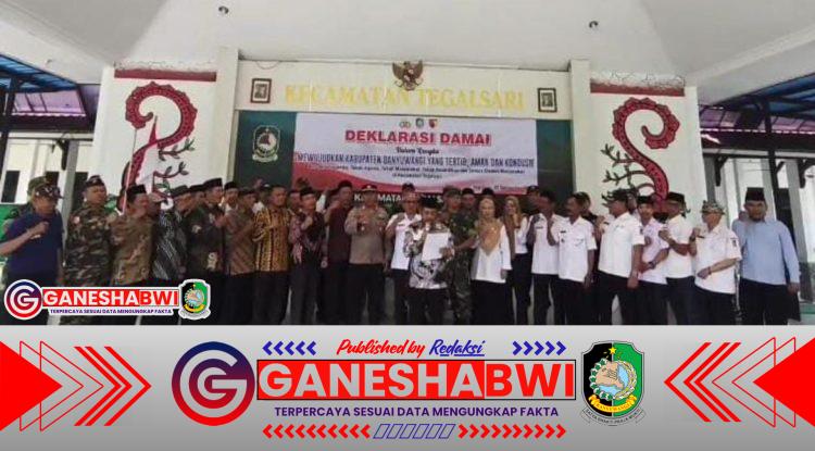Forpimka Tegalsari Gelar Deklarasi Damai Jaga Kondusifitas Wilayah