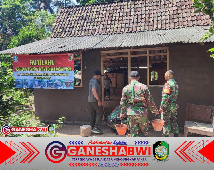 TNI Koramil Glagah Bedah Rumah Warga, Wujudkan Hunian Layak di Dusun Mandoluko