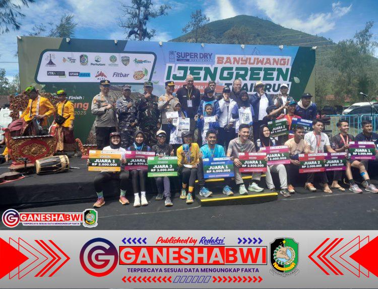 Ijen Green Trail Run 2025 Resmi Ditutup, Bupati Banyuwangi Serahkan Penghargaan kepada Para Juara
