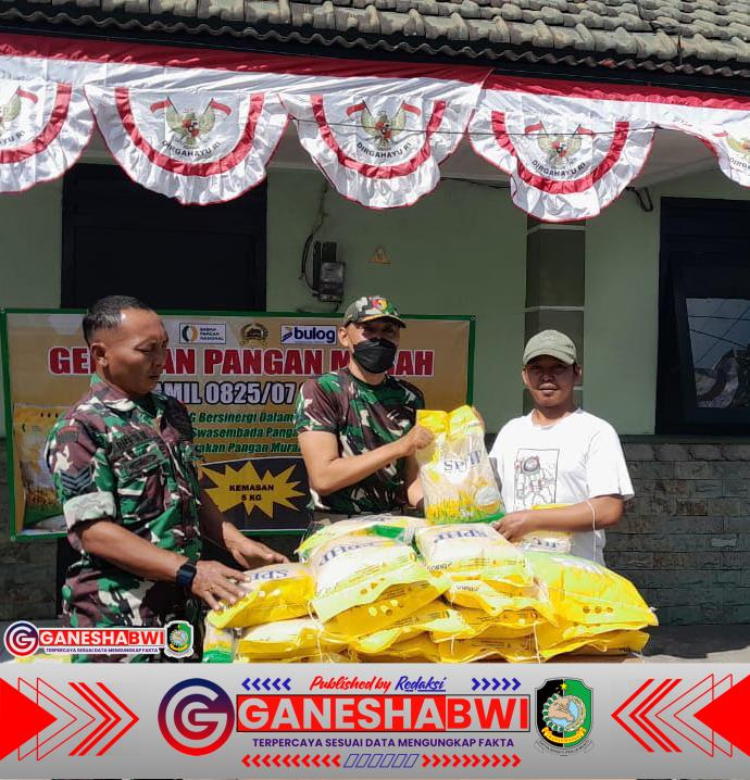 Koramil 0825/07 Cluring Dampingi BULOG Gelar Gerakan Pangan Murah Koramil 0825/07 Cluring Dampingi BULOG Gelar Gerakan Pangan Murah