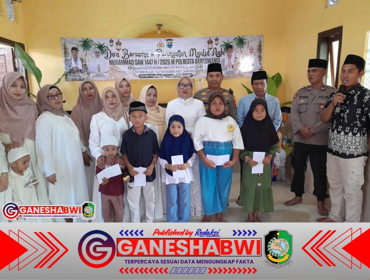 Polsek Tegaldlimo Peringati Maulid Nabi dengan Doa Bersama dan Santunan Anak Yatim Polsek Tegaldlimo Peringati Maulid Nabi dengan Doa Bersama dan Santunan Anak Yatim