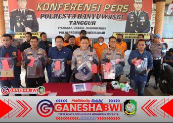 Polresta Banyuwangi Bongkar Sindikat Curanmor, Empat Tersangka Ditangkap