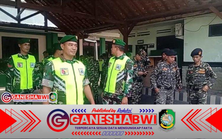 TNI dan Banser Gelar Apel Kebangsaan Jaga Kondusivitas Banyuwangi