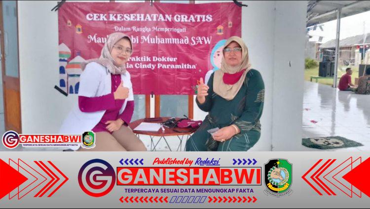 dr. Dhia Cindy Paramitha Gelar Pengobatan Gratis di Desa Kedungringin Muncar dalam Peringatan Maulid Nabi Muhammad SAW dr. Dhia Cindy Paramitha Gelar Pengobatan Gratis di Desa Kedungringin Muncar dalam Peringatan Maulid Nabi Muhammad SAW
