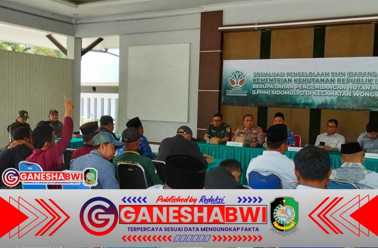 Sosialisasi BMN Kementerian Kehutanan Bahas Lahan Pengembangan Hutan Multi Guna di Wongsorejo