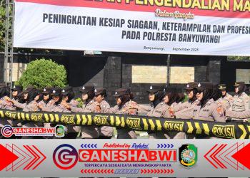 Profesional, Humanis, Terlatih: Polresta Banyuwangi Mantapkan Personel Lewat Latihan Teknis Dalmas