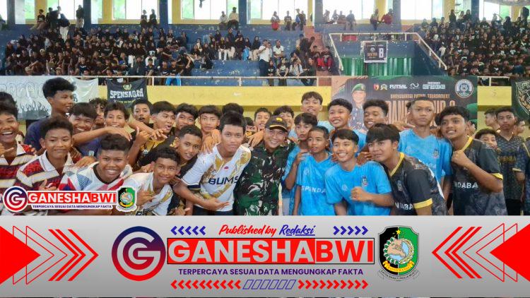 Dandim 0825 Banyuwangi Buka Turnamen Futsal DANDIM CUP 2, Semarak HUT TNI ke-80