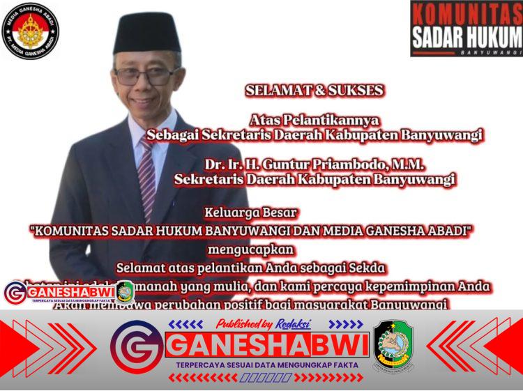Pelantikan Dr. Ir. H. Guntur Priambodo, M.M. sebagai Sekretaris Daerah Kabupaten Banyuwangi: Tonggak Baru Kepemimpinan Birokrasi Pelantikan Dr. Ir. H. Guntur Priambodo, M.M. sebagai Sekretaris Daerah Kabupaten Banyuwangi: Tonggak Baru Kepemimpinan Birokrasi