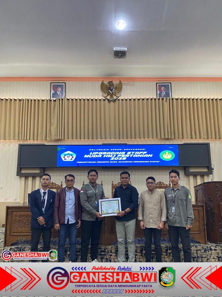 HMJ Pertanian Politeknik Negeri Banyuwangi Adakan Upgrading Staf Muda, DPRD Dorong Sinergi Mahasiswa