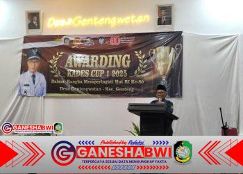 Awarding Kades Cup I 2025, Desa Genteng Wetan Semarak Peringati HUT RI ke-80