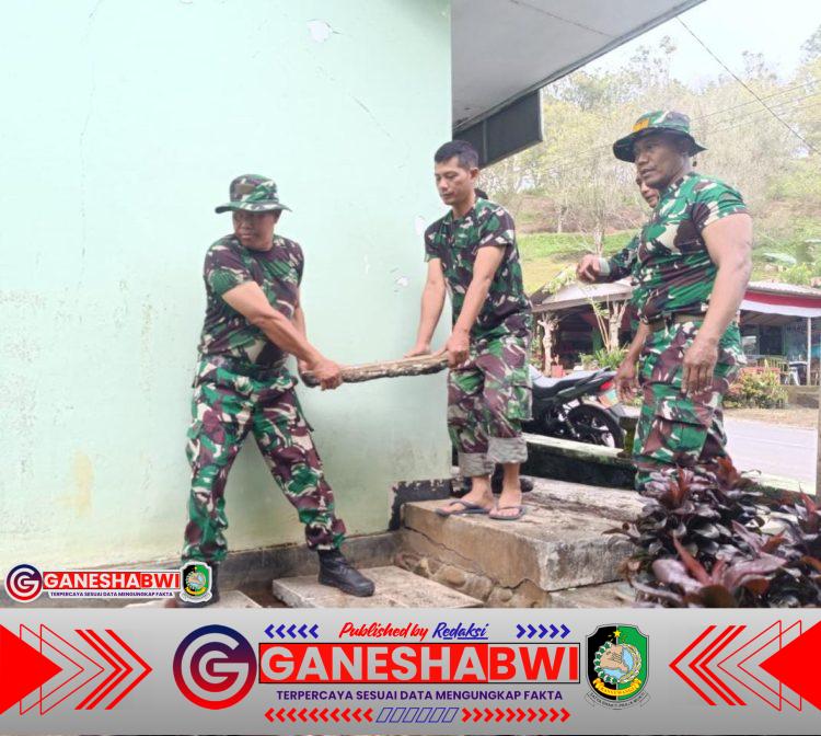 Anggota Posramil Licin Gotong Royong Renovasi Kantor, Tingkatkan Kenyamanan dan Produktivitas Anggota Posramil Licin Gotong Royong Renovasi Kantor, Tingkatkan Kenyamanan dan Produktivitas