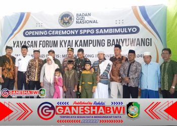 Dandim 0825 Banyuwangi Hadiri Launching SPPG Sambimulyo, Bukti Dekatnya TNI dengan Masyarakat