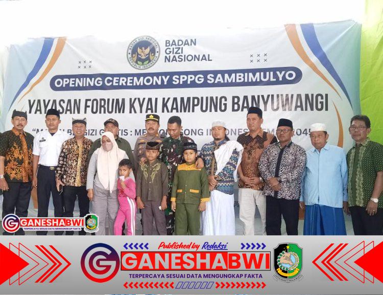 Dandim 0825 Banyuwangi Hadiri Launching SPPG Sambimulyo, Bukti Dekatnya TNI dengan Masyarakat