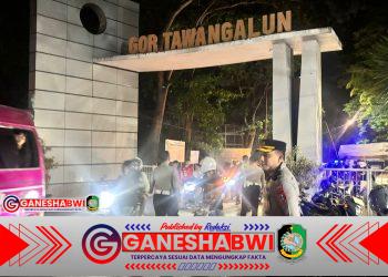 Kapolresta dan Dandim Banyuwangi Pimpin Pengamanan Final Dandim Cup 2025 di GOR Tawang Alun