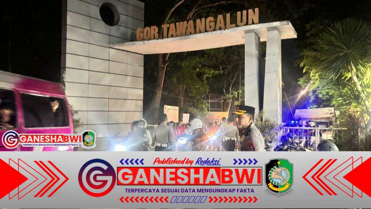Kapolresta dan Dandim Banyuwangi Pimpin Pengamanan Final Dandim Cup 2025 di GOR Tawang Alun