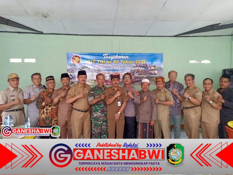 Koramil 0825/06 Gambiran Gelar Tasyakuran HUT ke-80 TNI, Wujud Syukur dan Kebersamaan dengan Masyarakat