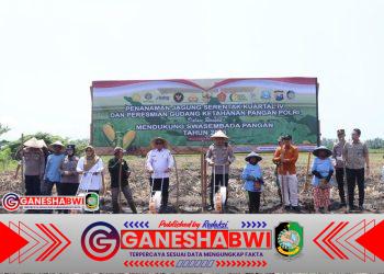 Polresta Banyuwangi Tanam Jagung Serentak Dukung Program Ketahanan Pangan Nasional