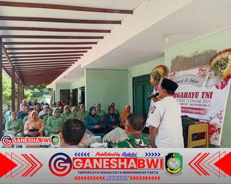 Koramil 0825/15 Wongsorejo Gelar Tasyakuran HUT TNI ke-80 Pererat Sinergi dengan Masyarakat
