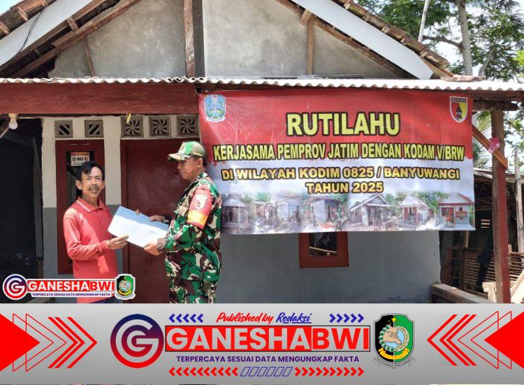 Babinsa Macan Putih Tuntaskan 8 Unit Rumah Rutilahu, Bukti Sinergi Pemprov Jatim dan Kodam V/Brawijaya