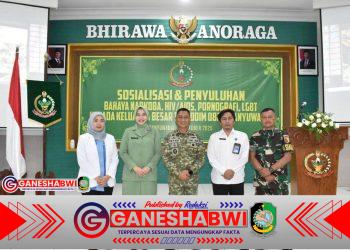 Kodim 0825/Banyuwangi Gelar Penyuluhan Bahaya Narkoba, HIV/AIDS, Pornografi, dan LGBT bagi Keluarga Besar TNI