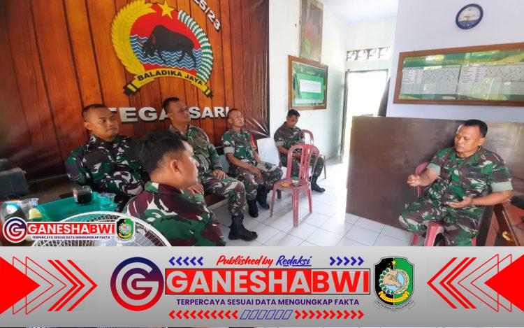 Danposramil 0825/23 Tegalsari Tekankan Disiplin dan Sinergitas Babinsa dalam Jam Komandan
