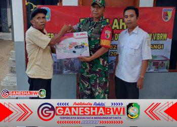Koramil 0825/14 Kabat Rampungkan 15 Rumah Rutilahu, Wujud Sinergi Pemprov Jatim dan Kodam V/Brawijaya