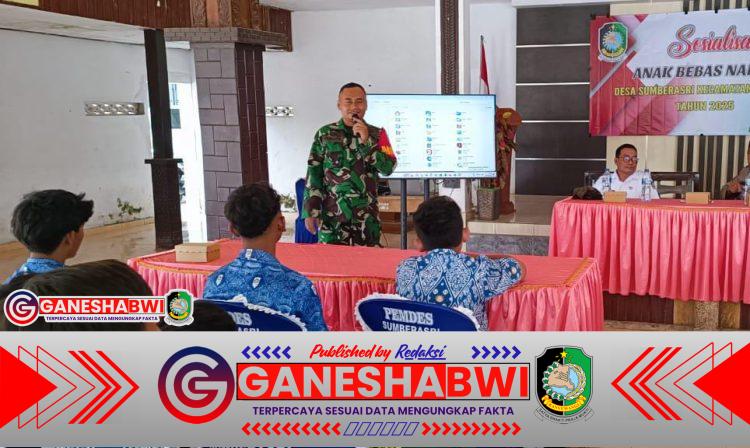 Babinsa Desa Sumberasri Edukasi Generasi Muda tentang Bahaya Narkoba