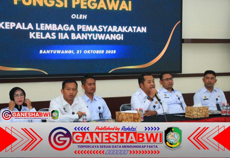 Kalapas Banyuwangi Tekankan Profesionalitas dan Integritas Pegawai dalam Penguatan Tugas Pemasyarakatan Kalapas Banyuwangi Tekankan Profesionalitas dan Integritas Pegawai dalam Penguatan Tugas Pemasyarakatan