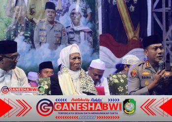 Polresta Banyuwangi Perkuat Sinergitas TNI-Polri dan Masyarakat melalui Pengajian dan Sholawatan Hari Santri Nasional 2025