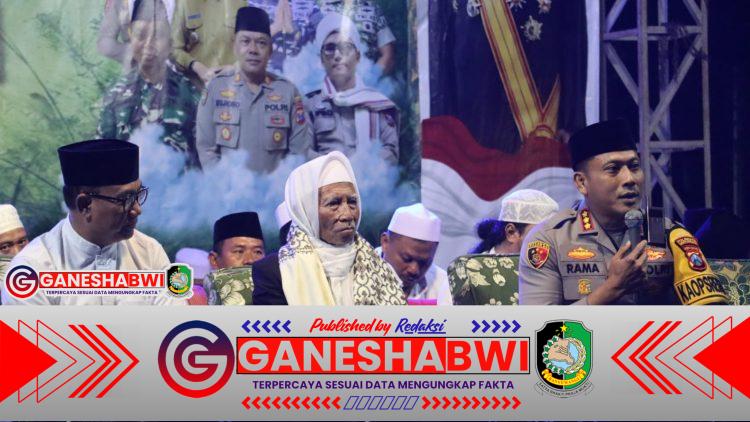 Polresta Banyuwangi Perkuat Sinergitas TNI-Polri dan Masyarakat melalui Pengajian dan Sholawatan Hari Santri Nasional 2025