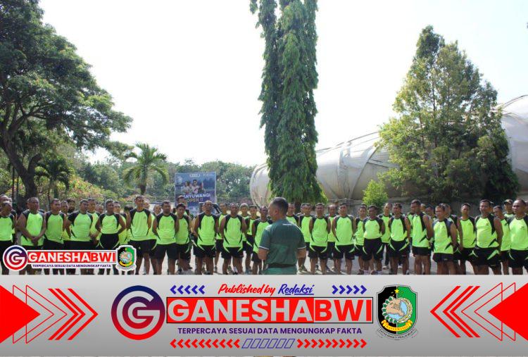 Tingkatkan Kebugaran Prajurit, Kodim 0825/Banyuwangi Gelar Tes Kesamaptaan dan Renang Dasar Militer