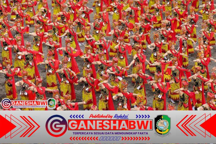 Pagelaran Kolosal Gandrung Sewu Banyuwangi ke-13, Ribuan Penari Sajikan Harmoni dan Semangat Budaya