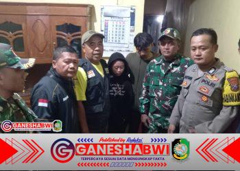 Tim Gabungan Koramil Songgon Evakuasi Dua Wisatawan Tersesat di Air Terjun Lider