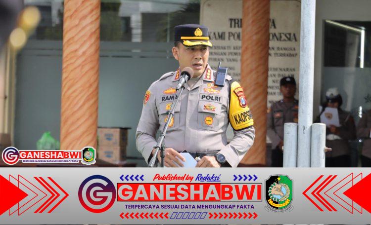 Kapolresta Banyuwangi Berikan Kenaikan Pangkat Pengabdian bagi Personel Berprestasi