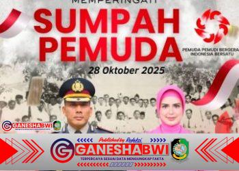 KAPOLRESTA BANYUWANGI AJAK PEMUDA TERUS BERGERAK BERSATU: SEMANGAT SUMPAH PEMUDA 2025 KAPOLRESTA BANYUWANGI AJAK PEMUDA TERUS BERGERAK BERSATU: SEMANGAT SUMPAH PEMUDA 2025