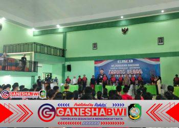 Danramil 0825-17 Hadiri Pembukaan Kejuaraan Tarung Bebas Indonesia Piala Dansat Brimob di BPVP Muncar